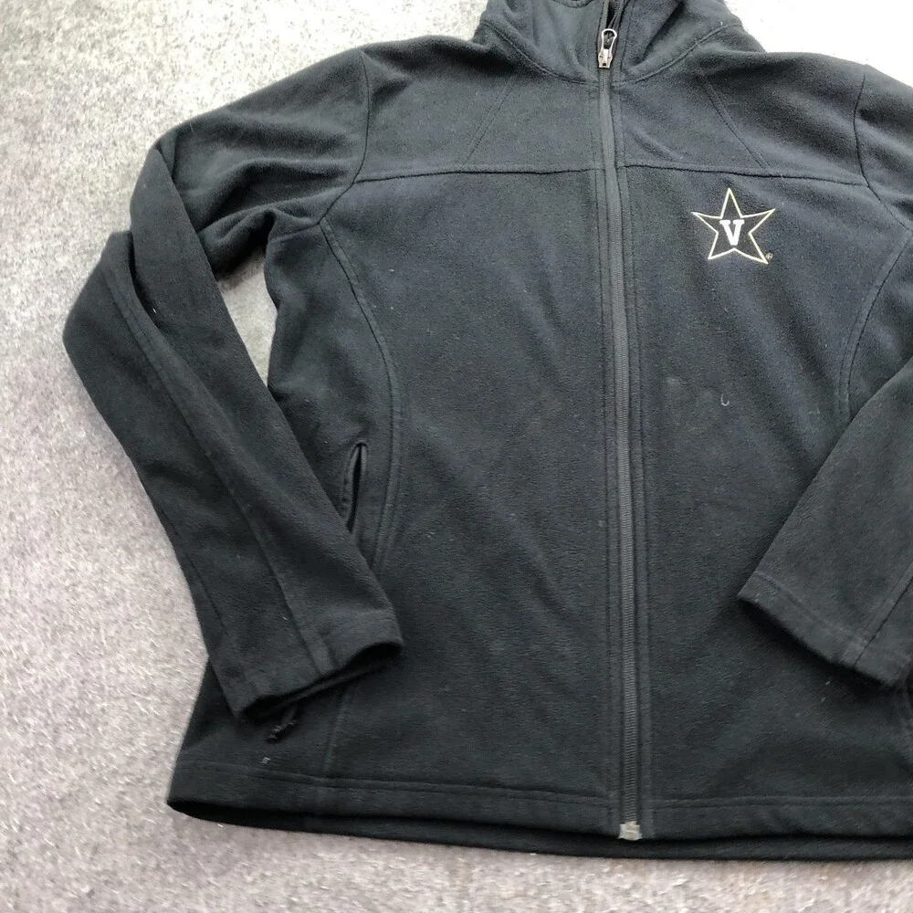 Vanderbilt Commodores Jacket Womens Large Black NCAA Football Columbia Fleece